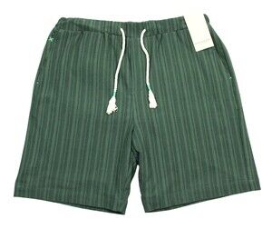 Scotch & Soda Shorts Mens Large Green Fave Relaxed Knit Stripe Casual Summer